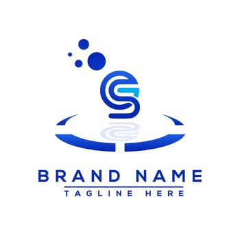 Letter GS blue Professional logo for all kinds of business vector