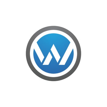 W Letter Logo Template vector