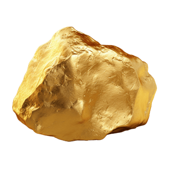 AI generated Gold stone clip art png