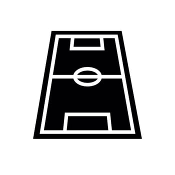 football field icon simple design Stadium icon logo design vector
