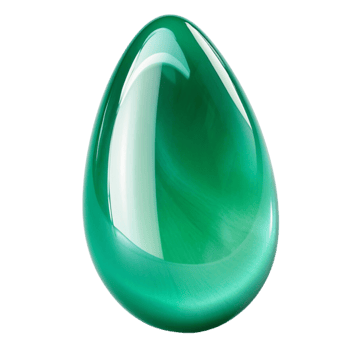 AI generated Jade stone gem clip art png