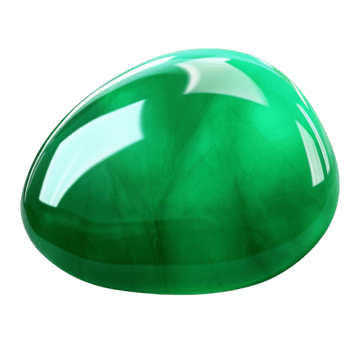 AI generated Jade stone gem clip art png
