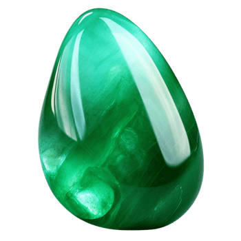 AI generated Jade stone gem clip art png