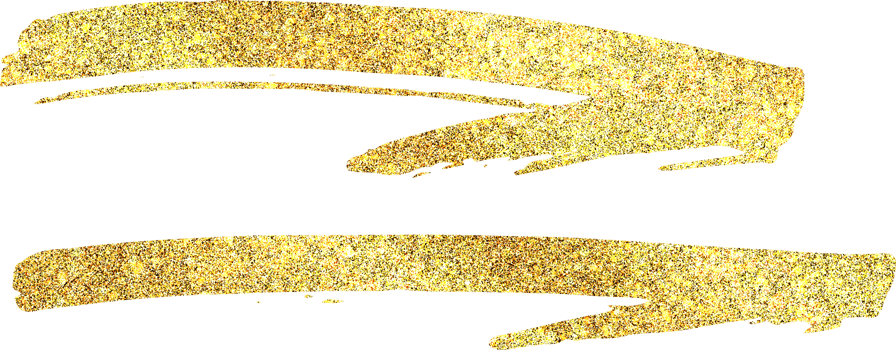golden hand drawn lines with glitter png