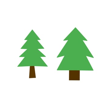 illustration of a Christmas tree on a white background vector