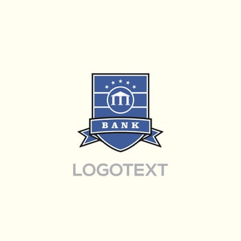 Bank Shield Logo Vector Design
