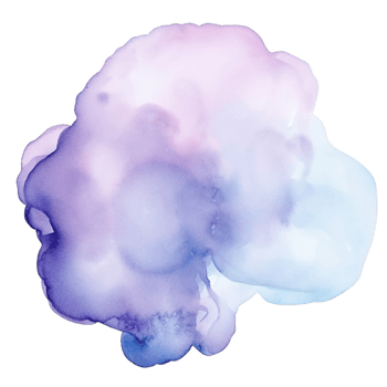 AI generated Watercolor blob clip art png