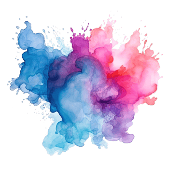 Watercolor splash clip art png