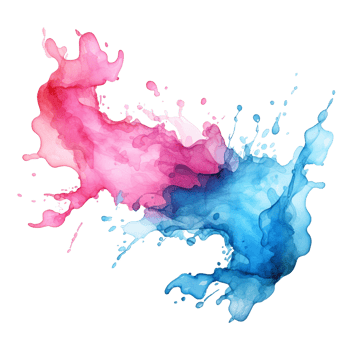 Watercolor splash clip art png