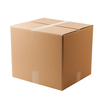 AI generated Cardboard box clip art png