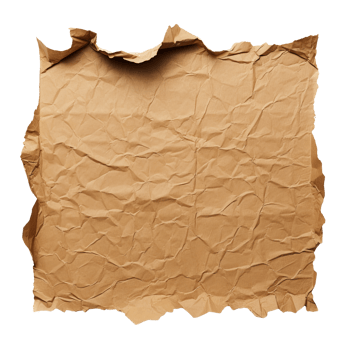 AI generated Crumpled ripped paper clip art png
