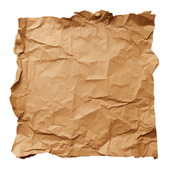AI generated Crumpled ripped paper clip art png
