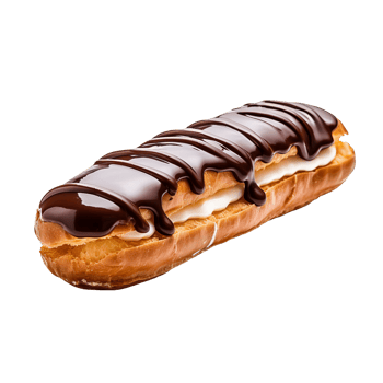 AI generated Eclair clip art png