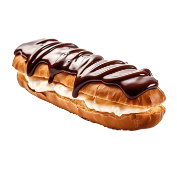 AI generated Eclair clip art png