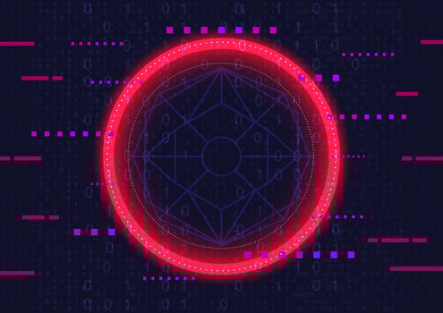 digital communication technology abstract background vector