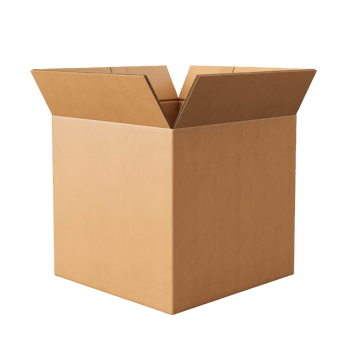 AI generated Opened cardboard box clip art png