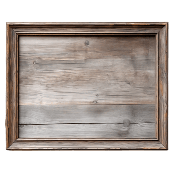 AI generated Wooden picture frame clip art png