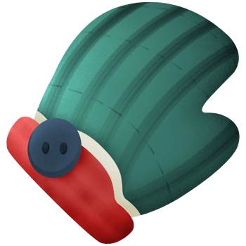 Winter fashion mitten png
