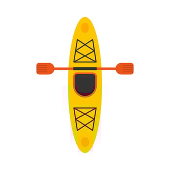 Kayak boat flat illustration vector