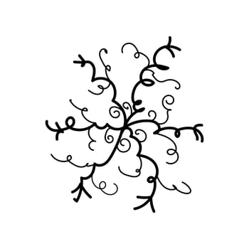 snowflake icon isolated symbol vector illustration