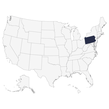 Map of Pennsylvania. USA map. png