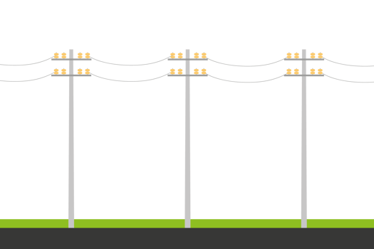 electric pole. electric pole. free space for text. copy space. png