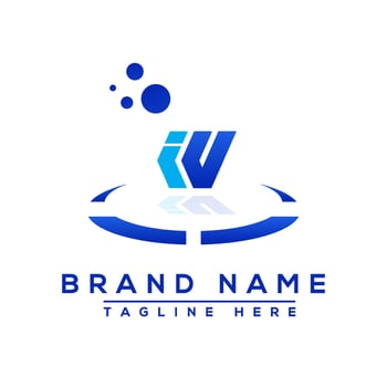 Letter IZ blue Professional logo for all kinds of business vector