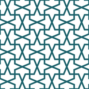 Seamless geometric pattern with an Islamic style vector