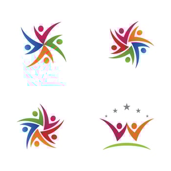 Community, network and social icon vector