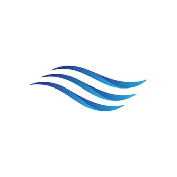Water wave icon vector