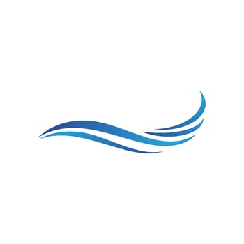 Water wave icon vector