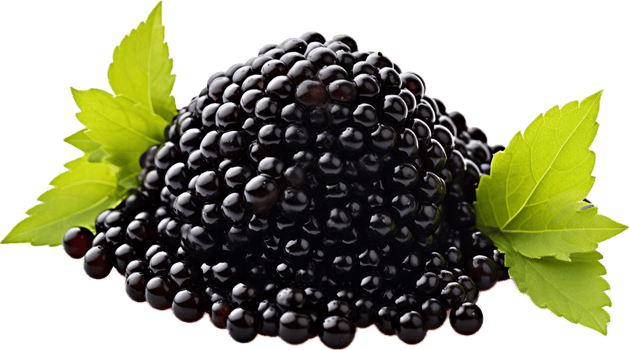 AI generated black caviar png