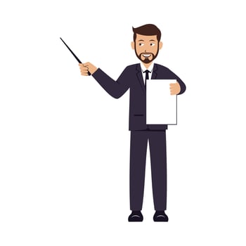 Businessman Cartoon Character Design Illustration vector