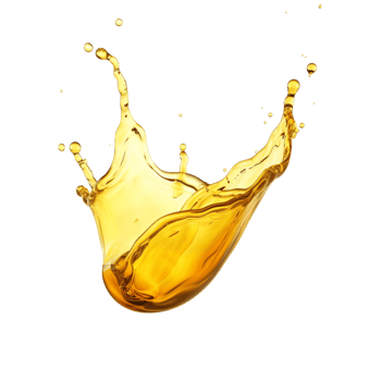 AI generated Cooking Oil Splash on isolated background .Created with Generative AI technology. png