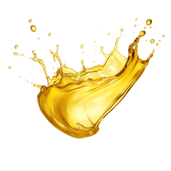 AI generated Cooking Oil Splash on isolated background .Created with Generative AI technology. png