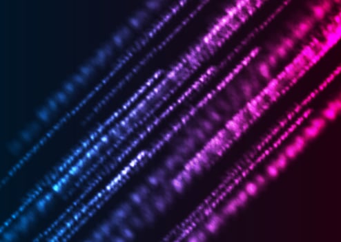 Blue purple glowing shiny neon bokeh background vector