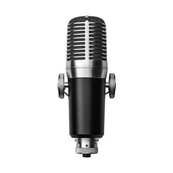 AI generated Podcast Microphone on Transparent Background - Ai Generated png