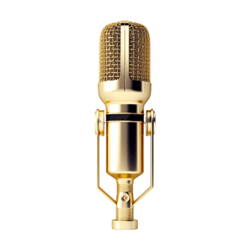 AI generated Podcast Microphone on Transparent Background - Ai Generated png