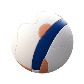 AI generated Volley Ball on Transparent Background - Ai Generated png