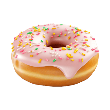 AI generated Colorful Donut on Transparent Background - Ai Generated png
