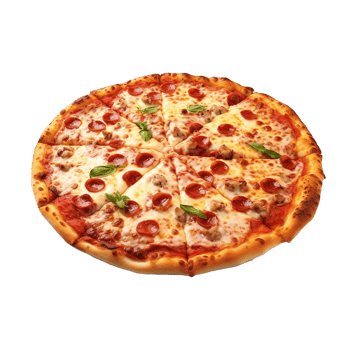AI generated Pizza on Transparent Background - Ai Generated png