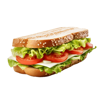 AI generated Bread or Sandwich on Transparent Background - Ai Generated png