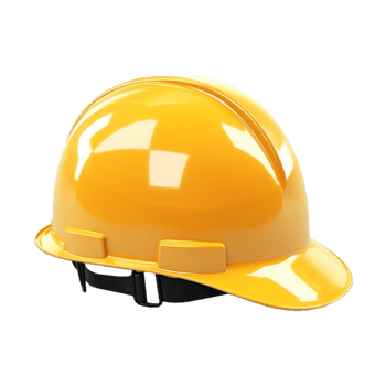 AI generated Construction Worker Cap or Hat on Transparent Background - Ai Generated png