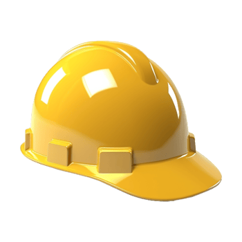 AI generated Construction Worker Cap or Hat on Transparent Background - Ai Generated png