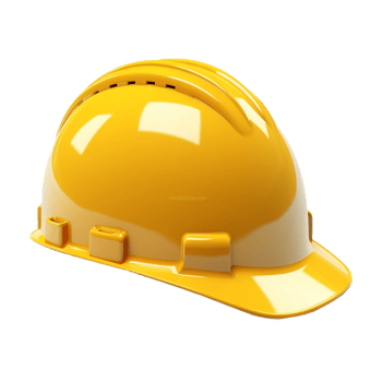 AI generated Construction Worker Cap or Hat on Transparent Background - Ai Generated png