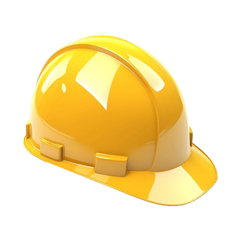 AI generated Construction Worker Cap or Hat on Transparent Background - Ai Generated png