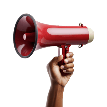 AI generated Announcement Megaphone on Transparent Background - Ai Generated png