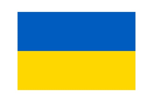 Ukraine flag icon. Illustration banner of yellow-blue colors.  Emblem ua vector. vector