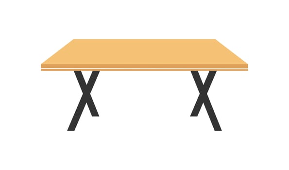 Wooden table icon. Furniture symbol. Sign desk vector. vector