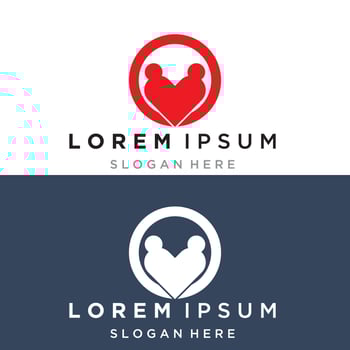 Family care logo and symbol vector